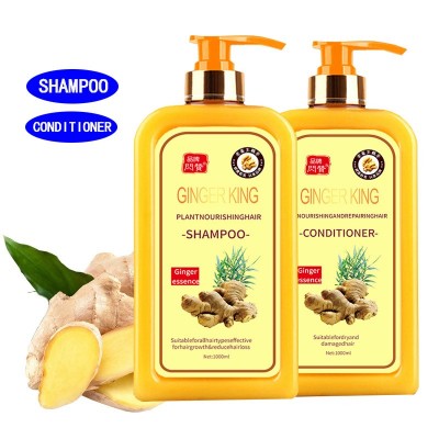 跨境英文生姜洗发水GINGER SHAMPOO清爽柔顺洗发水外贸批发工厂