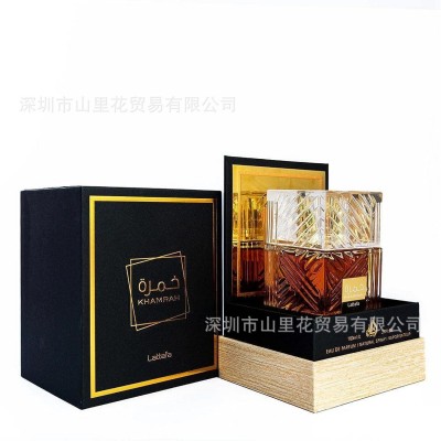 跨境爆品Lattafa Perfumes Khamrah中东阿拉伯中性古龙香水喷雾